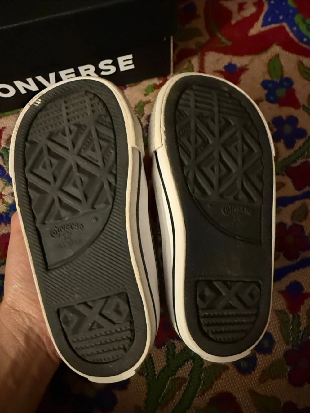 Converse Infant White/Black Low-Top Sneakers